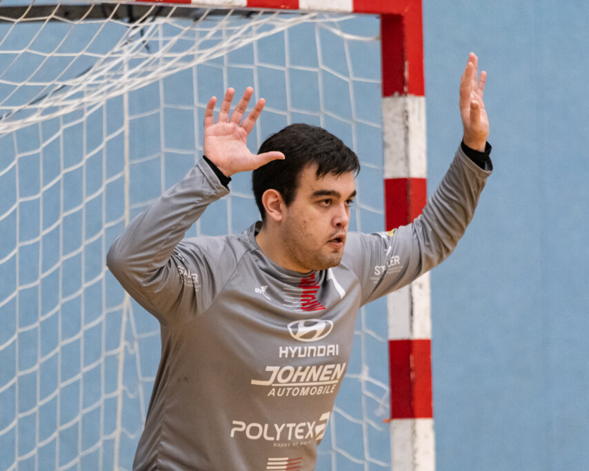 Brian Dormann entschärfte in der ersten Hälfte einige Bälle. | Foto: Bernd Rosskamp