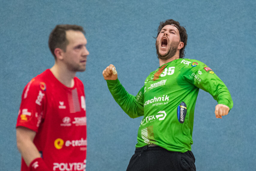 Youri Denert hatte einen großen Anteil am Eupener Auswärtssieg bei HUBO Handbal (Foto: Bernd Rosskamp)