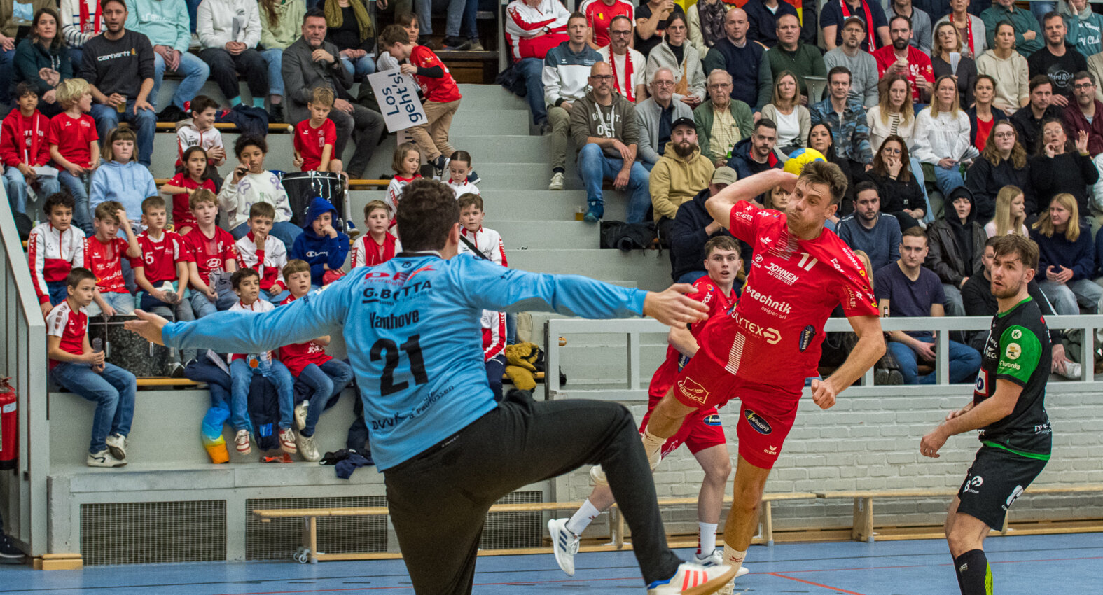 Kim Schroeder im Heimspiel gegen HUBO, er punktet seit einigen Wochen mit guten Leistungen (Foto: Bernd Rosskamp)