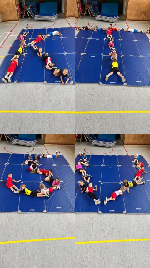 Tolle Aktion der Kids beim „KTSV“ Schriftzug (Foto: Verein)