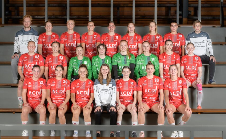 Der Damenkader, der die 3. Runde im Europapokal bestreiten wird (Foto: Bernd Rosskamp)