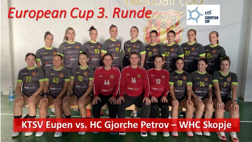 Unser Gegner in der 3. Runde des EU Cup kommt aus Nordmazedonien (Foto: EHF)