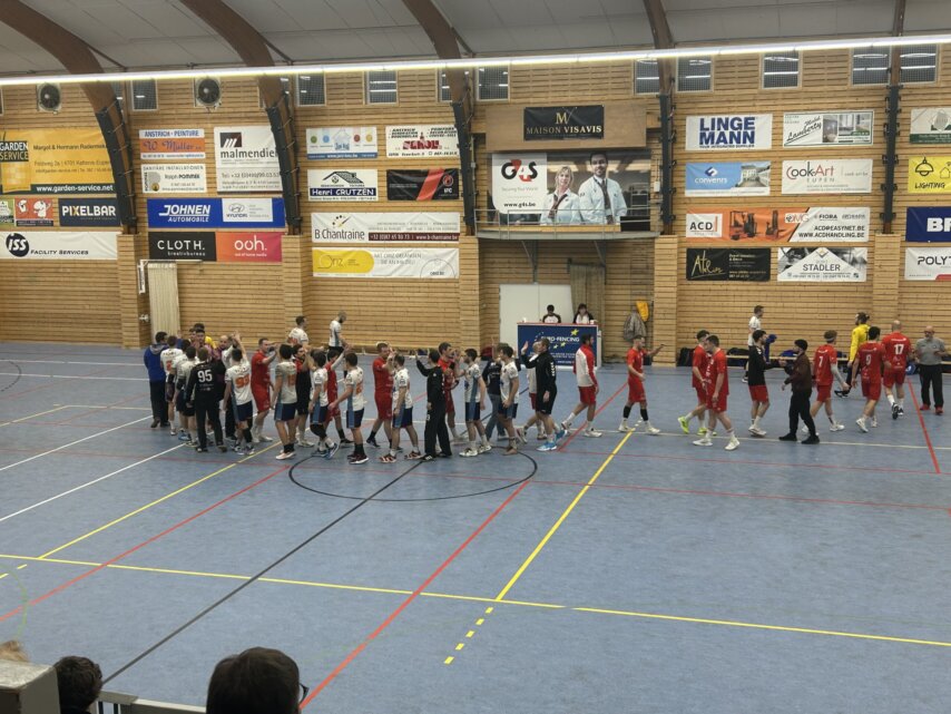 Eine enttäuschte Herren 2 nach dem Spiel, wo mehr drin gewesen ist