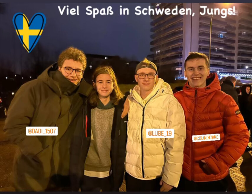 Daris Dobojak, Matteo Brüll, Luca Beyer und Colin Herné von der KTSV Eupen (Foto: privat)
