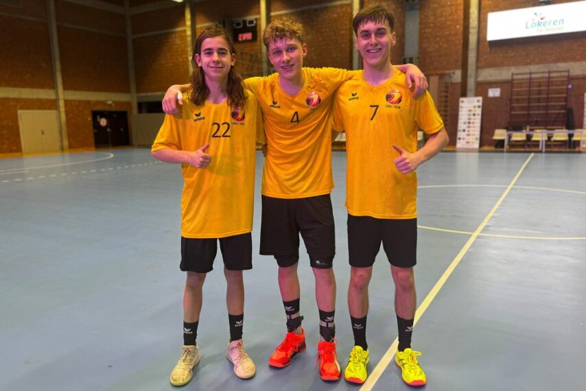 Matteo Brüll, Luca Beyer und Colin Herné (Bild: Christophe Ramjoie/BRF)