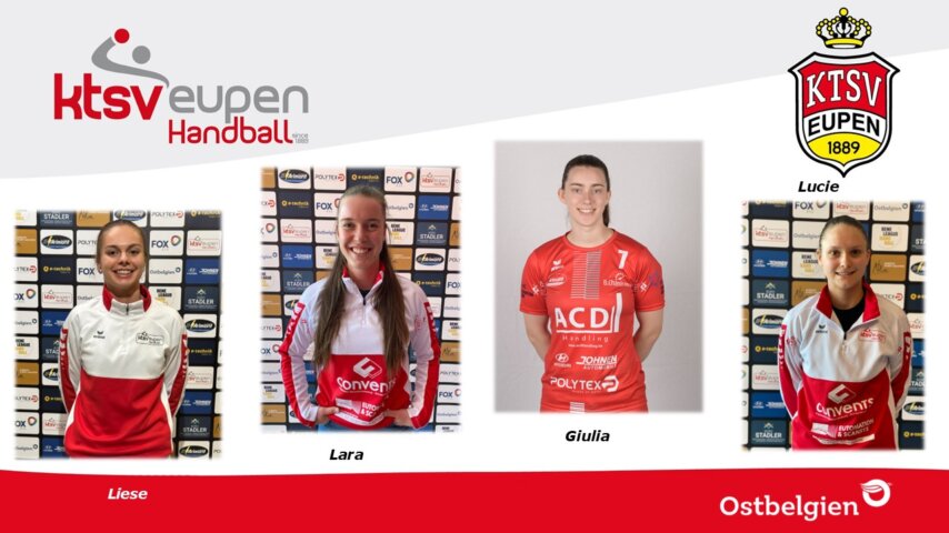 Liese Muziek, Lara Beyer, Giulia Addis und Lucie Mors (Fotos: Verein)